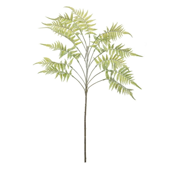 Vickerman 33.5" Light Green Artificial Jungle Fern Leaves Spray, 2 per bag.
