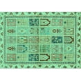 thumbnail image 1 of Ahgly Company Indoor Rectangle Abstract Turquoise Blue Modern Area Rugs, 3' x 5', 1 of 4