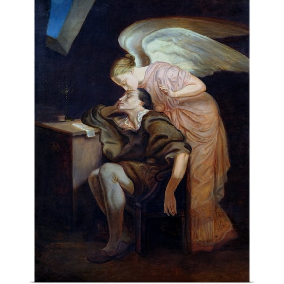 Great BIG Canvas | Rolled Paul Cezanne Poster Print entitled The Dream of the Poet or, The Kiss of the Muse, 1859 60