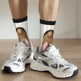 thumbnail image 6 of Rateoe Brown Bunny for Women Casual Calf Socks - Cute Crew Socks - Thin Soft Above Ankle Socks Size 5-11, 6 of 6