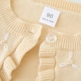 thumbnail image 3 of OBEEII Baby Girls Cardigan Fall Winter Sweater Fashion Chic Knitted Bolero Shrug Cropped Dress Up Party Vacation Photo-shoot Outfits, 3 of 8