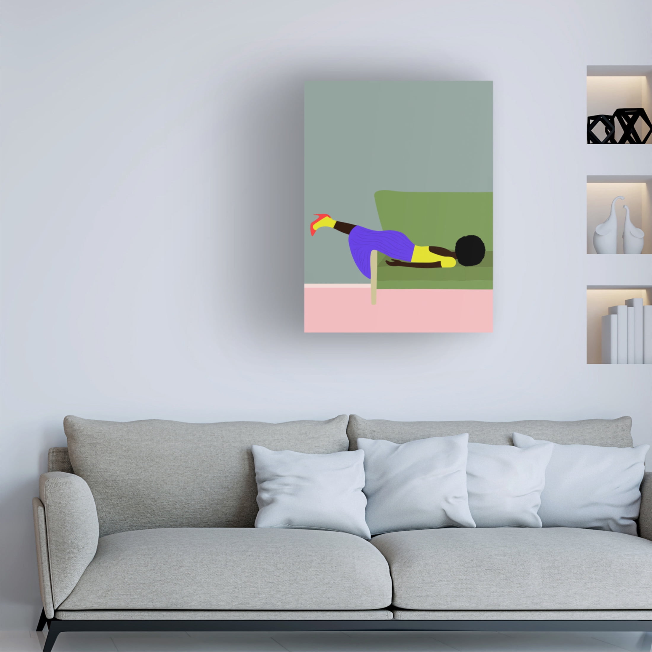 Trademark Fine Art Jota de jai Wendy's Mood Canvas Wall Art