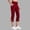 Wine, variant on High Waisted Yoga Capris Leggings With Pockets Women Casual Athletic Pants