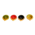 thumbnail image 4 of Way To Celebrate Diwali Decoration 4 Count Metal Casted Diyas Multicolor Finish, 4 of 7