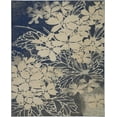 thumbnail image 2 of Nourison Tranquil Distressed Floral Beige/Navy 8' x 10' Area Rug, (8' x 10'), 2 of 8