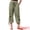 Army Green, variant on DARING DIVA Women's Lantern Cropped Wide Leg Pants X-Small Army Green