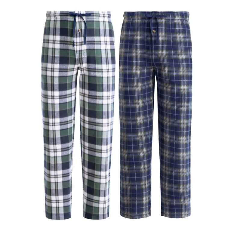 Fruit of the Loom Men's Plaid Fleece Pajama Pants 2-Pack photo 1