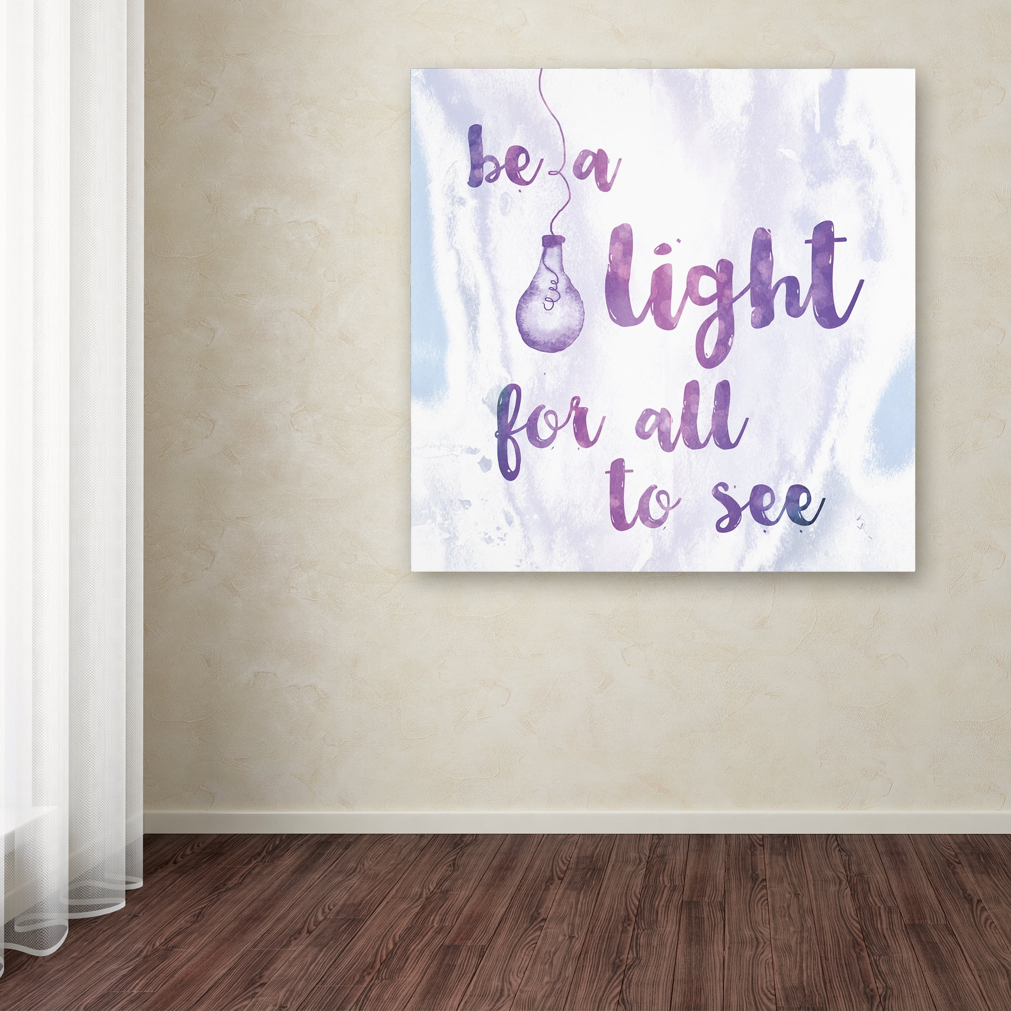 Trademark Fine Art 'Words of Faith IV' Canvas Art by Sarah Adams