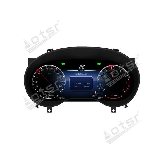 Aotsr 12.3 inch car LCD digital instrument panel instrument cluster speedometer suitable for Mercedes Benz GLA