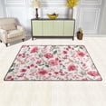 thumbnail image 3 of Coolnut Lightweight Soft Area Rugs 31x20 Inch, Various Beautiful Flowers Floor Mat Doormat for for Rooms Entrance Hardwood Floor Living Room 2'7" x 1'8"） Nursery Rugs, 3 of 6