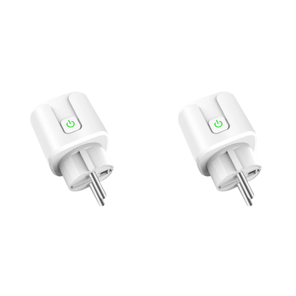 Peggybuy Tuya WiFi Smart Plug Voice Control for Living Room Study Bedroom (16A White)