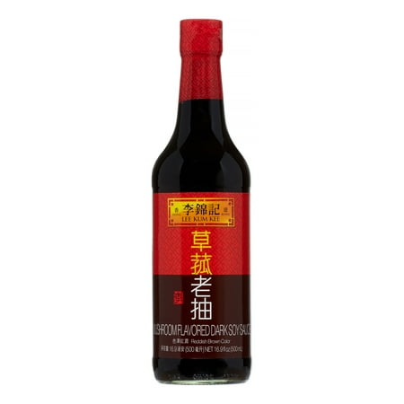 (3 Pack) Lee Kum Kee Mushroom Flavored Dark Soy Sauce, 16.9 fl