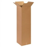 BOX USA 141448 Tall Corrugated Boxes,14"x14"x48",Kraft,PK10