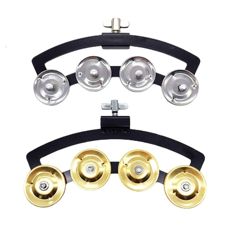 CEORPER Music Rhythm Tambourine Handheld Percussion Snares Tambourine for Drummers