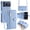 Blue, variant on New Phone Case For iPhone 17 Pro Max Zipper Wallet PU Leather Card Slots Kickstand Flip Case Shockproof Full Protective Cover with Adjustable Crossbody Lanyard Wrist Strap ,Blue