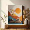 thumbnail image 6 of Qisvanset Abstract Landscape Open Book Sun Canvas Wall Art 15.75x11.81 INCHES, 6 of 8
