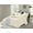 CRÈME DOUCE, variante sur Ensemble de housse de couette en tissu froissé naturel ultra doux - Fermeture éclair