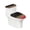 Christmas Music Note Pattern, variant on HELLHERO Christmas Toilet Cover & Elastic Bottom Toilet Seat Lid Cover Set for Bathroom Home Comfort, Polyester Fabric, Stretchy Fabric