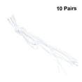 thumbnail image 4 of Soimiss 10Pairs Thin Round Waxed Shoelace White Cotton for Durable Dress Shoes Tying, 4 of 7