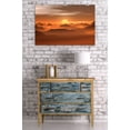 thumbnail image 2 of Sunset Over Mountain Peaks (24x36 Giclee Gallery Art Print, Vivid Textured Wall Decor), 2 of 3