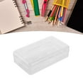 thumbnail image 4 of Pencil Box, Fashionable Clear Simple Snap Lid Pencil Case Portable  For Classroom, 4 of 8