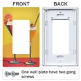 thumbnail image 3 of Yayeee Rocker Switch Wall Plate 1-Gang 4.6"x2.9" Home Decorative Outlet Cover, Orange Cocktails, 3 of 6