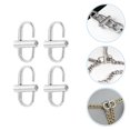 thumbnail image 2 of Miangastore 4Pcs Steel Bag Strap Adjusters Silver for DIY Bag Use Small Size, 2 of 9
