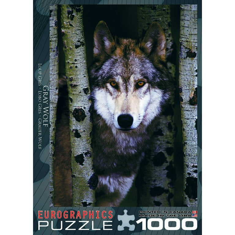 Puzzle 1000 pièces- Loup gris Eurographics