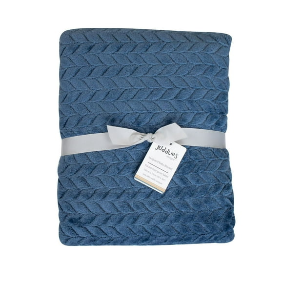 Juddlies Designs - Baby Toddler Unisex Jacquard Flannel Blanket - Plush - Double-layered - Machine Washable