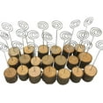 thumbnail image 2 of Charming Real Wood Card Display Stands, Anodized Aluminum for Durability, Suitable for Place Cards and Business Cards, Adds Rustic Atmosphere to Your Special Occasion (Set of 20), 2 of 7