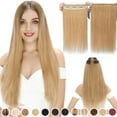 thumbnail image 1 of MY-LADY Thick Double Wire in Human Hair Extensions Invisible Headband Secret Fish Line No Clips/Tape Hairpiece Straight 16"/18"/20"/22" for Women, 1 of 9