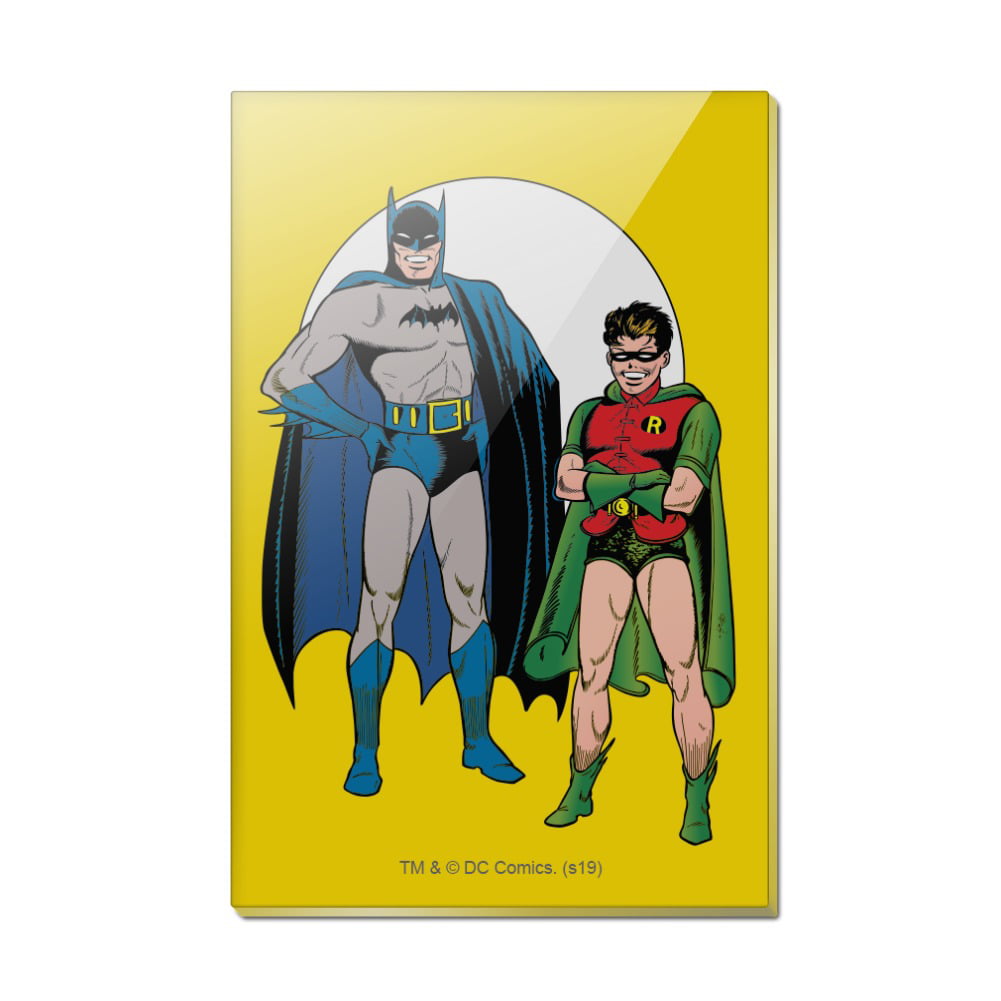 Batman and Robin Rectangle Acrylic Fridge Refrigerator Magnet 