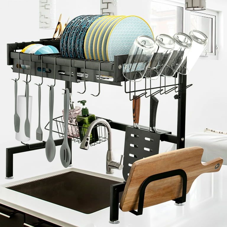 Over The Sink Dish Drying Rack, SNTD Width Adjustable（32≤Sink Size ≤ 40)  Stainless Steel Kitchen. - Dish Racks, Facebook Marketplace