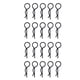 thumbnail image 1 of Clips de cuerpo RC universales para todas las piezas RC 1/6 1/8, pieza de repuesto de carcasa de carrocería de camión Negro Sunnimix Clips de cuerpo RC, 1 of 5