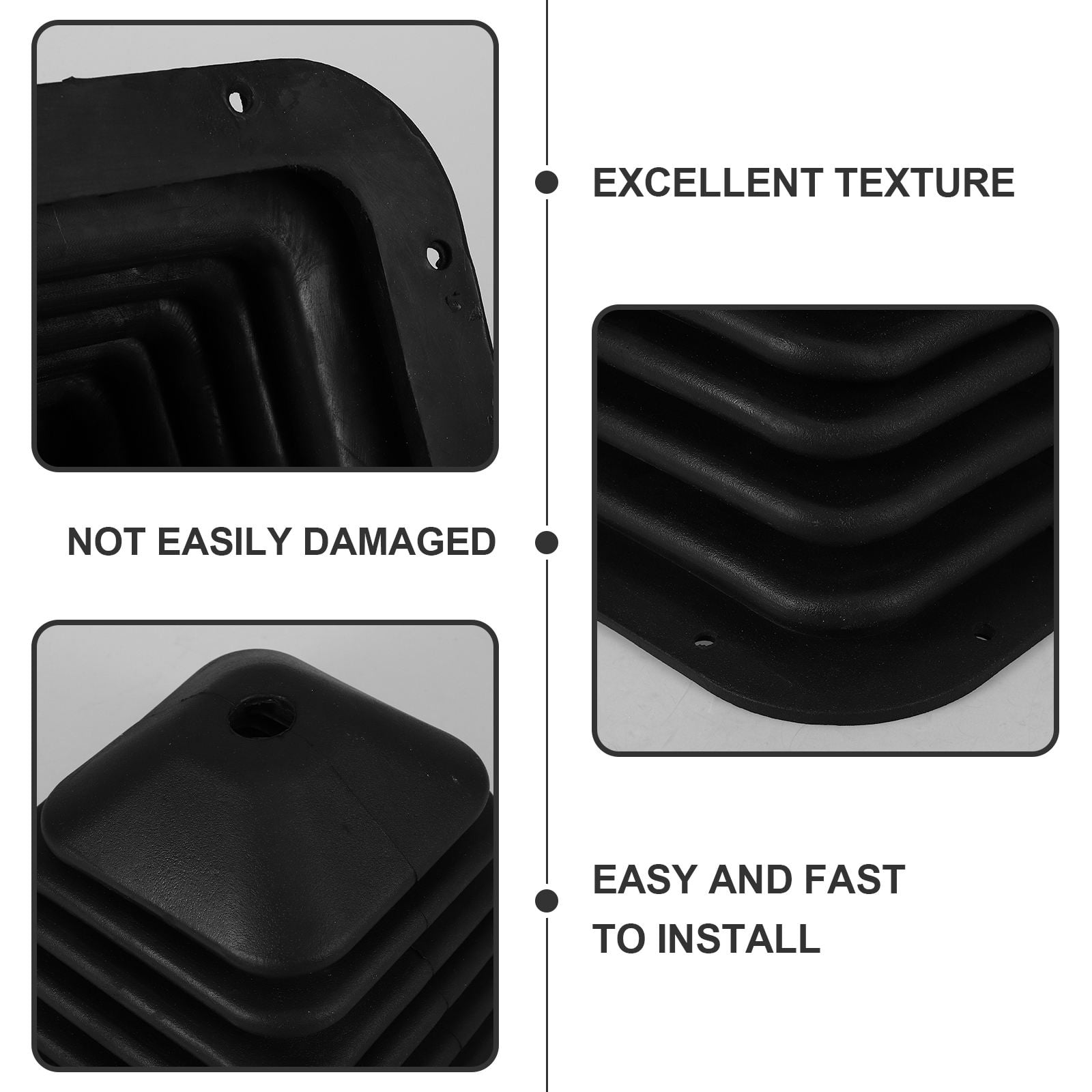 KAKOWELY Gear Shift Boot Cover Car Gear Shift Boot Rubber 1Pack Black