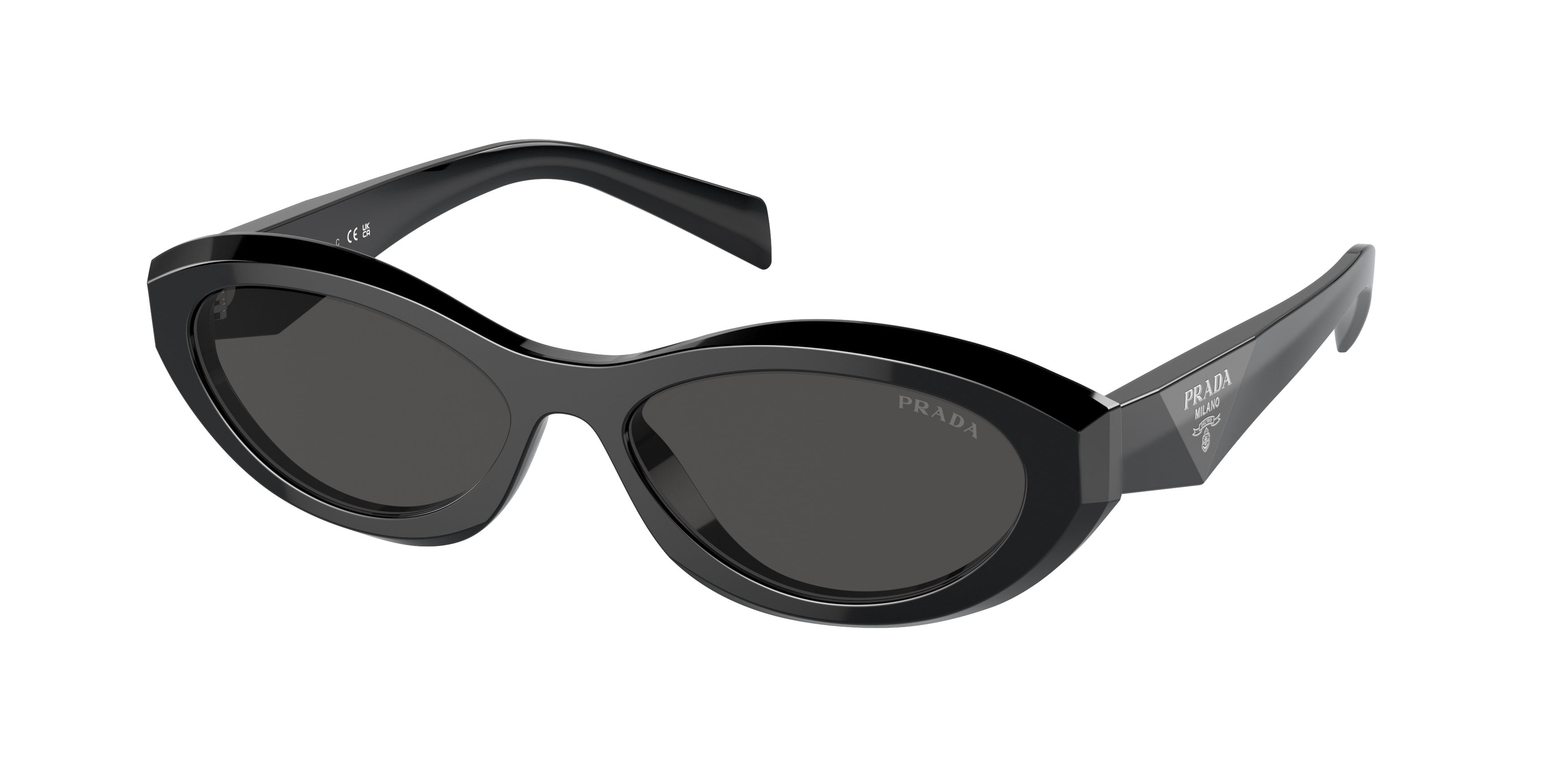 Prada PR 17WS Plastic Womens Rectangle Sunglasses Black 49mm Prada PR 17WS Plastic Womens Rectangle Sunglasses Black 49mm