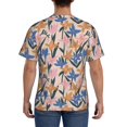thumbnail image 2 of Naloa Lilies Flowers Men's T-Shirt Sport T-shirt Men's Basic Tee Casual Men's Shirt, Round Neck, Short Sleeves - Medium, 2 of 5