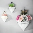 thumbnail image 6 of Mdesiwst Plant Pot Geometric Shape Decorative Ceramic Wall Mounted Flowerpot for Home, 6 of 8