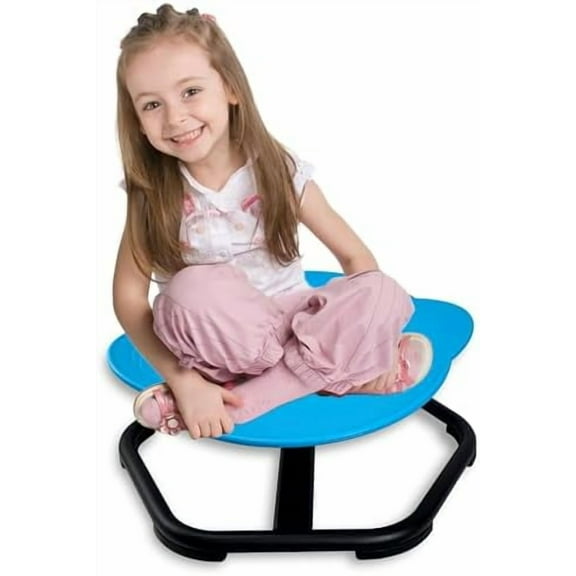 Kids Chair, Sensory Swivel Chair, Spinning Chair, Sit and Spin Training Body Coordination, 360° Spinning Seat, Metal Base, Non-Slip