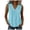 Sky Blue, variant on idosla Boho Tops for Women Teen Girl Trendy Print V Neck Sleeveless Tank Tops Casual Basic Tees Lightweight Shirts Summer Clothes (Sky Blue, S)