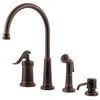 Pfister Ashfield High Arc Kitchen Faucet with Sidespray, Available in Various Colors