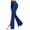 Blue, variant on Women Stripe Split Flare Yoga Pants High Waist Stretch Bootcut Slim Fit Casual Workout Jogging Daily Trousers