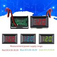 thumbnail image 4 of 0.36 Inch LED Digital 2-line DC Voltage Table Red Blue Green DC4.5-30V Voltmeter Two-wire DC Digital Display Voltmeter Detectors red, 4 of 7
