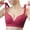 Red RD34, variant on Womans Bra Ladies Underwear Lift up Gathered No Underwire Bras Solid Color Thin Brassiere Loose Daily Wear Coffee 38