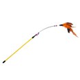 thumbnail image 4 of Funny Cat Pet Play Toy Teaser Colorful Feather Wire Chaser Spring Wand Beads, 4 of 15
