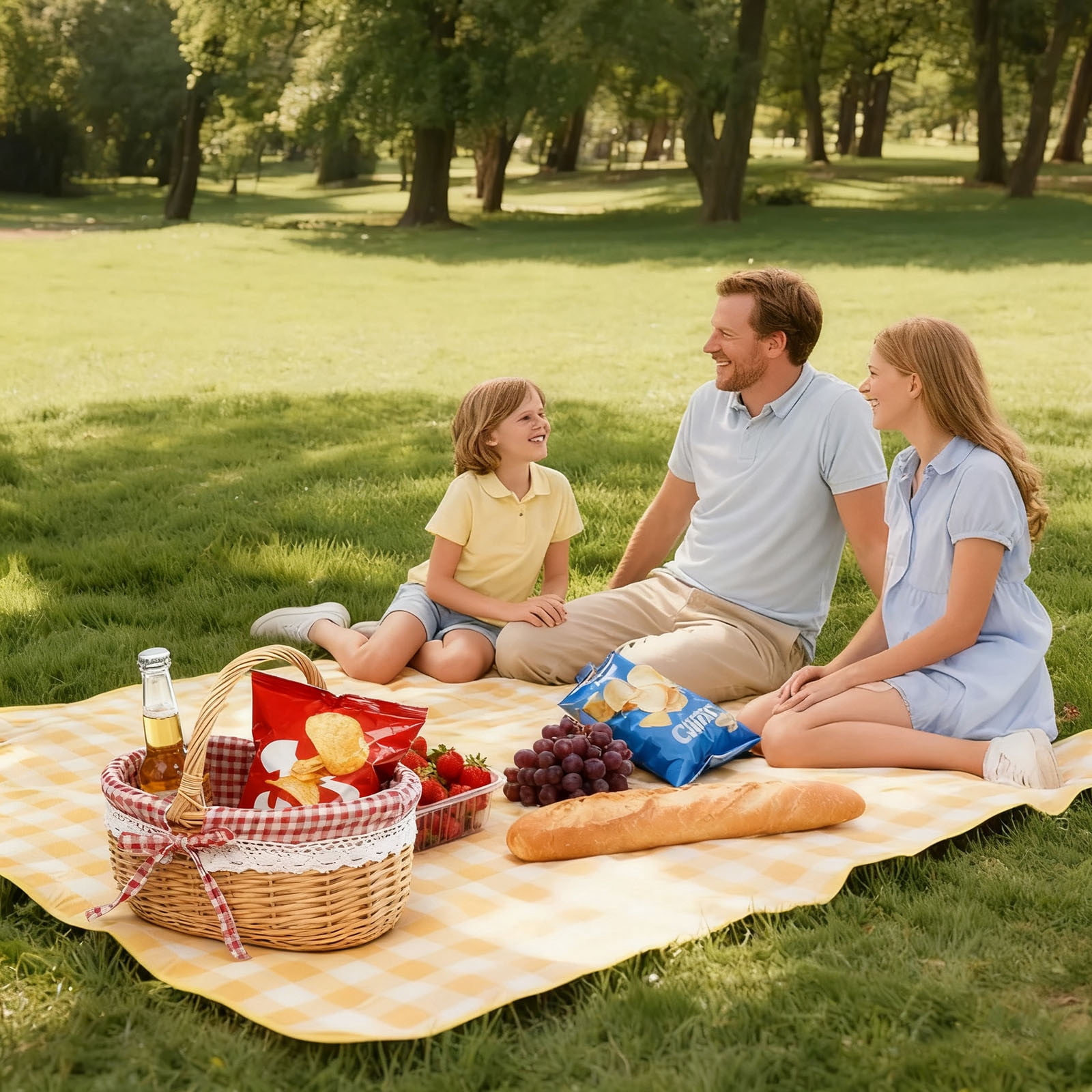 Wicker Storage Basket under $5! Cagogo Wicker Woven Storage Basket with Handle, Linen Lined Bread and Fruit Basket, Versatile Picnic Basket for Home, Party, Gardening, Organizer for Kitchen, Decor