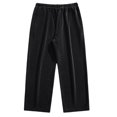 thumbnail image 4 of WTOBBY Men's Casual Sports Pants Loose Fitting Design,Comfortable Leggings for Everyday Active Wear, Stylish and Functional Trousers,Black 2XL, 4 of 5