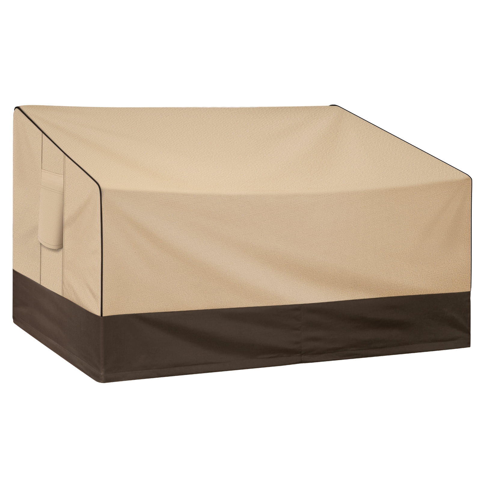 GDcaptain Patio Bench Loveseat Covers Durable UV Resistant Patio Sofa Covers Lawn 100% Waterproof Furniture Covers for Outdoor Seating with Air Vent Deep Large 90W x 42D x 32H Khaki/Brown 