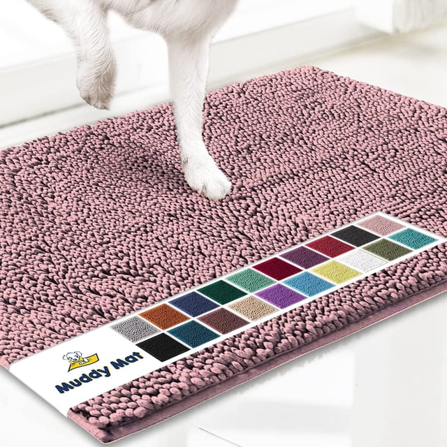 Felpudo para perros Muddy Mat® Original, superabsorbente, rosa, 45 x 70 cm