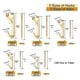 thumbnail image 2 of Picture Hanging Hooks, 136 Pcs 5 Sizes Picture Hanger Kit Including 10/20/30/50/100 LB, Heavy Duty, 2 of 5